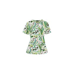 Zoe + Chloe Scrubs Dottie V-Neck Print Top