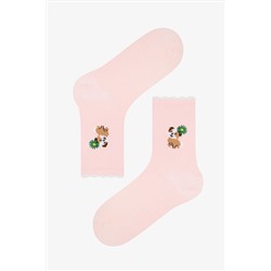 Penti, Frill Dog Açık Pembe Soket Çorap