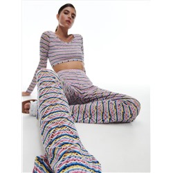 Hose aus Jersey mit Lochmuster