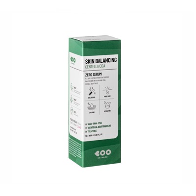 Skin Balancing Centella Cica Zero Serum, Успокаивающая кислотная сыворотка
