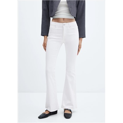 Jeans flare tiro medio