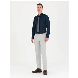 Gri Slim Fit Kumaş Pantolon
