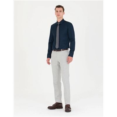 Gri Slim Fit Kumaş Pantolon
