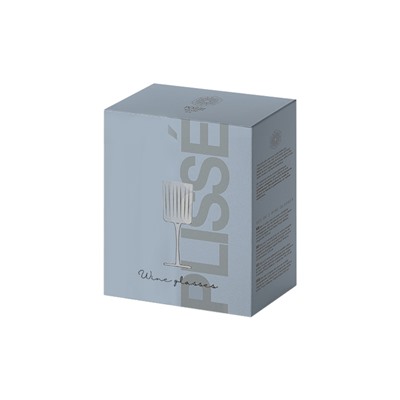 Бокал для белого вина, 310 мл, 2 шт, стекло хрустальное, Полосы, Modern Classic, 62715