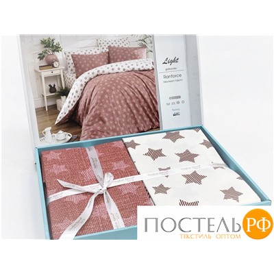 Постельное белье "Карвен" ранфорс евро (Light Rose) (арт. N023 Light Rose)