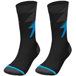 Zeus Thunder lange Spezial Trainingssocken schwarz royal