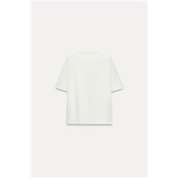 EMBROIDERED MESH T-SHIRT