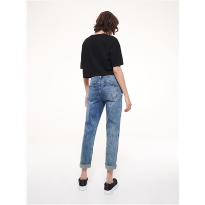 Stretch-Jeans im Boyfriend-Fit