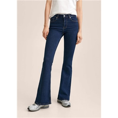 Jeans flare tiro medio -  Mujer | MANGO OUTLET España