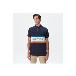 Nautica Erkek Lacivert Classıc Fıt Kısa Kollu Polo K37100T