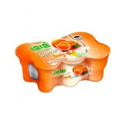 Апельсиновое желе в стаканчике с трубочкой Jele Light 6 шт по 125гр / Jele Light Jelly Orange Flavor 6 pcs*125g