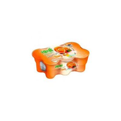 Апельсиновое желе в стаканчике с трубочкой Jele Light 6 шт по 125гр / Jele Light Jelly Orange Flavor 6 pcs*125g