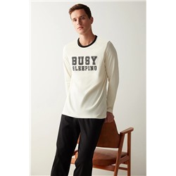 Penti Busy Pantolon Ekru Pijama Takımı PH1DKVL023SK-ECR