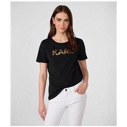 SEQUIN FLOWER KARL TEE