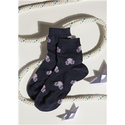 Kurze Socken mit Allover-Muster für Kinder