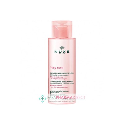 Nuxe Very Rose Eau Micellaire Apaisante 3-en-1 Peaux Normales 400ml