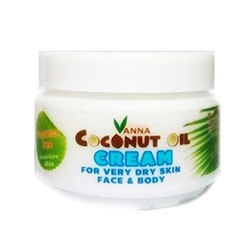 Крем с кокосовым маслом для лица и тела от Vanna 50 гр / Vanna Coconut Oil Cream For Very Dry Skin Face & Body 50 g