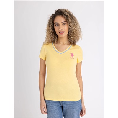 TRIPLE CROWN V-NECK T-SHIRT