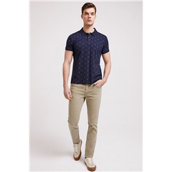 Lee Cooper Erkek Pool Baskılı Pike Polo Yaka T-Shirt Lacivert 202 LCM 242049 202 LCM 242049 2501