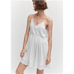 Vestido bordado semitransparente