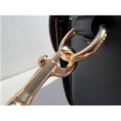Женская сумка  COAC*H4066 с логотипом Chambra*y GEORG*E, изготовлена из жаккардовой ткани с логотипом и воловьей кожи