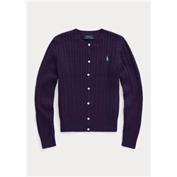 Mini-Cable Cotton Cardigan