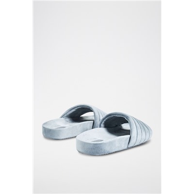 Sandalias de terciopelo Gris