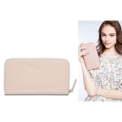 Cartera de piel Pely Rosa claro