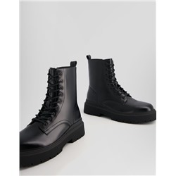 Men's track sole lace-up ankle boots