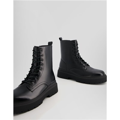 Men's track sole lace-up ankle boots