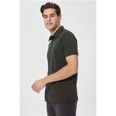 Lee Cooper Erkek Daker Polo Yaka T-Shirt Haki 202 LCM 242050