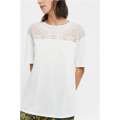 Camiseta rejilla geométrica