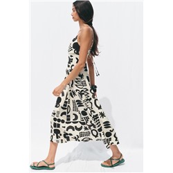 PRINTED CUT-OUT DRESS