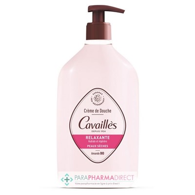 Cavaillès Crème de Douche - Relaxante - Peaux Sèches - Amande BIO 750ml