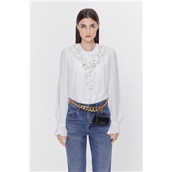 Blusa de seda Blanco