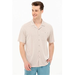 Erkek Taş Comfort Polo Yaka Tişört