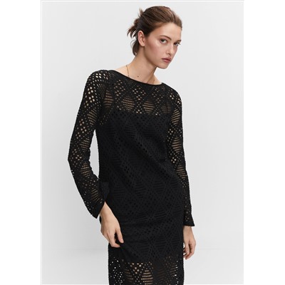 Vestido calado geométrico