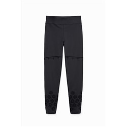Leggings detalles flocados
