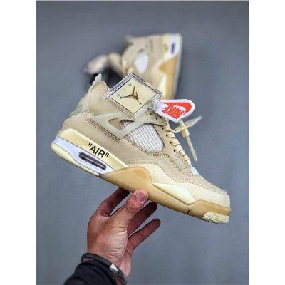 Кроссовки Off-White x Air Jorda*n 4 Retro "Cream/Sail"