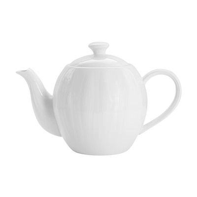 Чайник заварочный, 850 мл, фарфор P, белая, Волны, Floral, 62580
