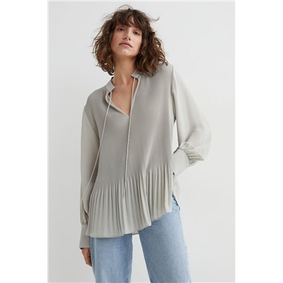 Plissierte Bluse
