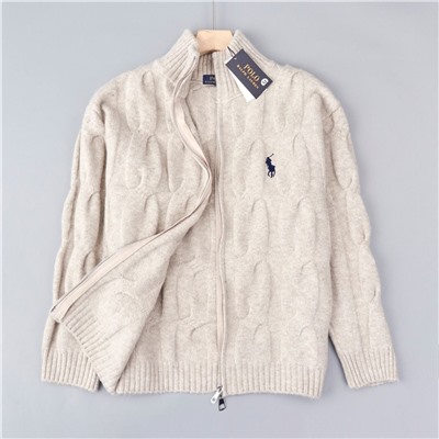 Вязаный кардиган на молнии с воротником-стойкой  RALPH LAURE*N ОРИГИНАЛ!