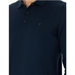 Koyu Lacivert Slim Fit Basic Kazak