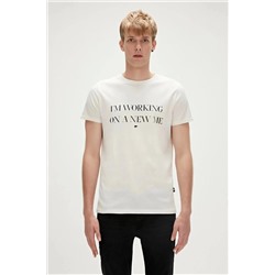 Bad Bear, Persona Erkek Tshirt - Ekru