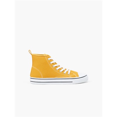 HIGH-TOP SNEAKERS WITH TOECAP