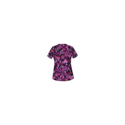 UA Bohemian Heart Black Print Scrub Top