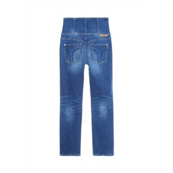 Vaquero skinny fit de tiro alto Azul