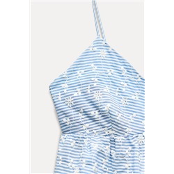 SHORT EMBROIDERED TOP