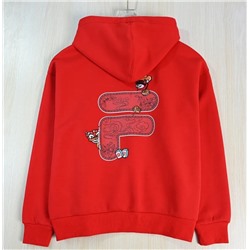 Зимняя толстовка из плотного хлопкового флиса с капюшоном  FIL*A ОРИГИНАЛ!