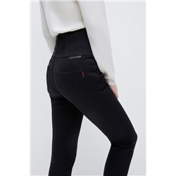 Vaquero skinny fit de tiro alto Negro